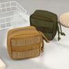 Маленькая тактическая подсумка Микро утилитарная Molle-совместимая сумка Съемный прозрачный карман для ID Мини-нож Компас Фонарик Сумка для хранения карт Пояс