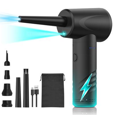 Air Duster Inflator Вакуумный насос 3-в-1 с подсветкой 3-ступенчатый регулируемый 50000 об/мин перезаряжаемый беспроводной