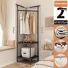Multi-layer Coat Rack Floor Hanger Vertical Simple Vertical Clothes Hanger Corner Bedside Table Clothes Storage Cabinet Family