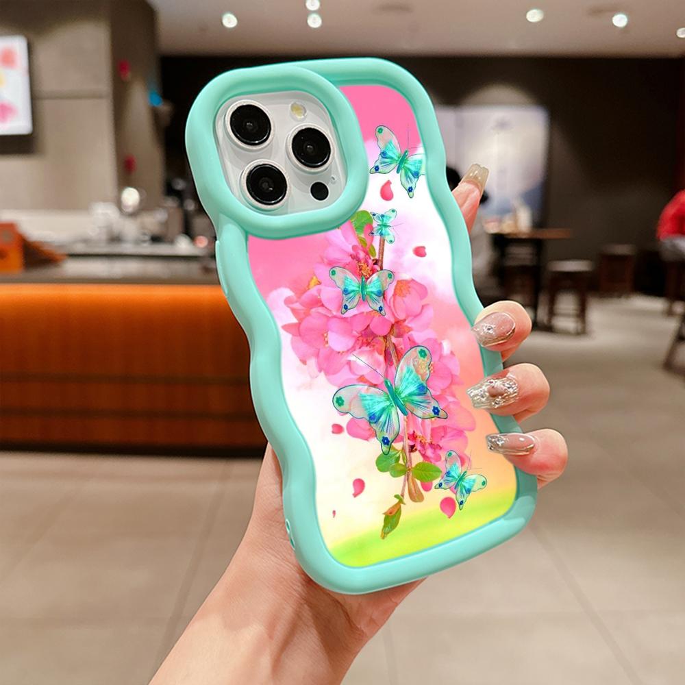 Мягкий чехол для телефона Macaron из ТПУ для Xiaomi Poco X3 X5 X6 M6 Pro Redmi 12C 13C Redmi Note 10 11 12 13 Pro 10s 11s 12s, чехол Ae65, милый чехол с бабочкой и цветком