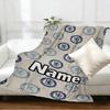 Custom Name Personalized football club F.C Print Blankets, Home Decor, Bedroom, Sofa, Camping, Couch, Gifts for Birthday Christmas