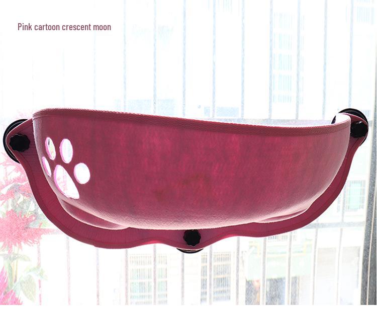 Cat Hammock Window Sill Bed with Suction Cups - Pet Balcony Perch