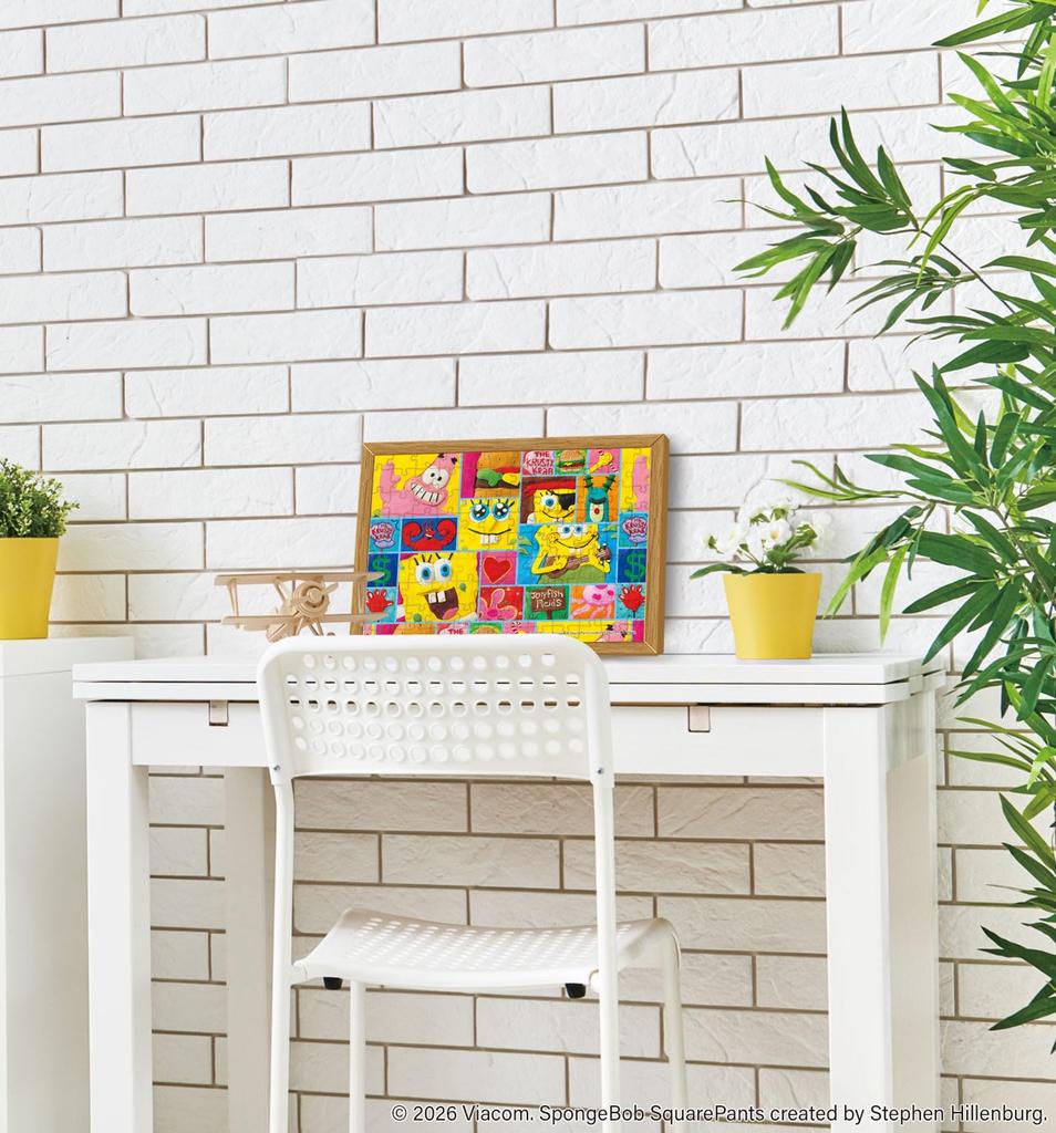 APPLEONE Пазл SPONGEBOB TILE ART Плитка 108 деталей Сделано в Японии x см Губка Боб 108-094 (Искусство Губки Боба) 25.7 18.2