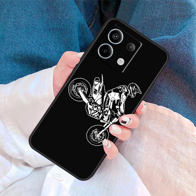 Чехол для Xiaomi Redmi Note 14 Pro 13 12 11 9 10 9S 10S 11S 12S Redmi 10C 12C 13C 14C с рисунком Мотокросс Гора