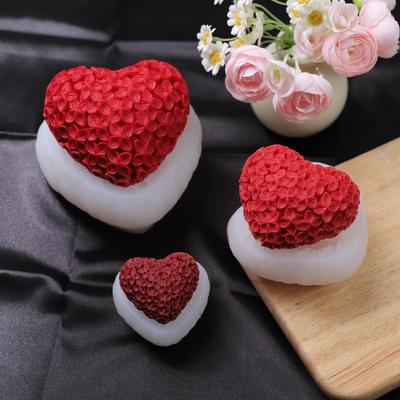 3D Love Heart силиконовая форма для свечи своими руками креативный цветок ароматерапия гипсовая смола мыловарение принадлежности набор подарки для дома