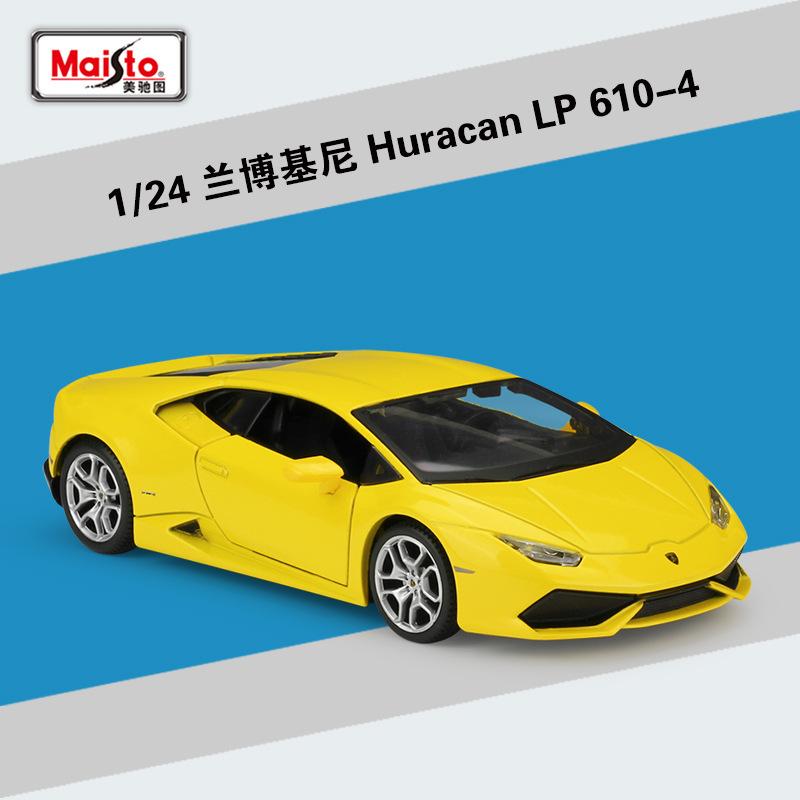 Майсто 1:24 Lamborghini Huracan LP610-4 Литые Автомобили и Игрушечные Транспортные Средства Модель Автомобиля Миниатюрная Масштабная Модель Автомобиля Для Детей
