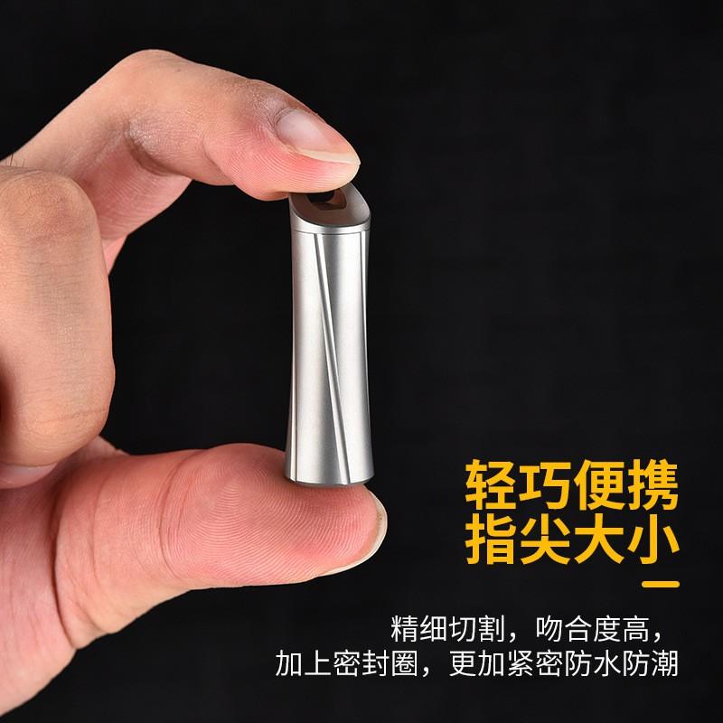 Titanium Mini Waterproof Storage Capsule Portable Outdoor Pill Case Sealable Container Camping Hiking Travel