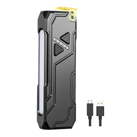 Rgb светодиодный фонарик с клипсой, магнитными режимами, регулируемый, 680 люмен