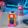 Модная USB-электронная импульсная индукционная зажигалка с цифровым дисплеем, ветрозащитная плазменная, для мужчин, для кемпинга на открытом воздухе, маленький инструмент, аксессуары