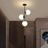 Nordic LED Glass Ceiling Light Multi Head Light For Cloakroom Balcony Halllway Entryway Living Room Home Decor Illumination