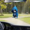 Hoodie Skull Acrylic Hanging Decoration Home Indoor Christmas Tree Car Rearview Mirror 2D Flat Dog Cat Hanging Ornament Cartoon Animal Pendant
