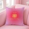 Art Lucky 7 logo Pillow Case pattern printing pillowcase living room sofa cushion cover bedroom room decor