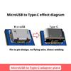 10Pcs USB To Type-C Adapter Board Female Connector Set 5Pin SMD SMT Type-C Socket Charging Port USB 2.0 Data Transmission
