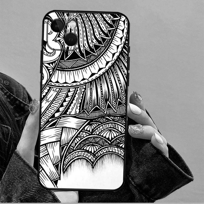 Дизайн в полинезийском стиле Чехол Для iPhone 15 16 Pro Max 12 13 Mini 11 14 Pro Max XS X XR 15 16 Plus Чехол