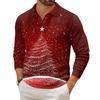 Men's Casual Collared Long-Sleeve Knit Base Layer Top
