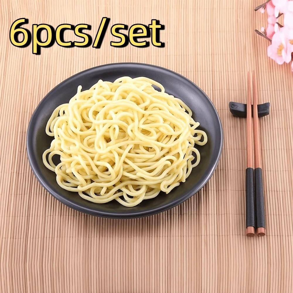 6pcs Imitation Porcelain Round Melamine Plate Japanese Style Appetizer Tray Salad Plate  Sushi