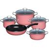 Набор сотейников Kelomat Nouvelle, розовый, 5 предметов (0558-114)