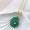 Snail Shell Shaped Carved Natural Crystal Stones With Zircon Amethyst Quartz Tiger Eye Gemstone For Diy Necklace Pendant