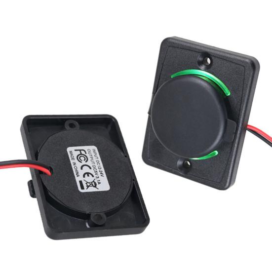 Автомобильное зарядное устройство с двумя портами и откидной крышкой, быстрая зарядка USB-зарядным устройством для автофургонов, телефонов, планшетов, лодок, квадроциклов, универсальная зарядная станция для транспортных средств на 12–24 В