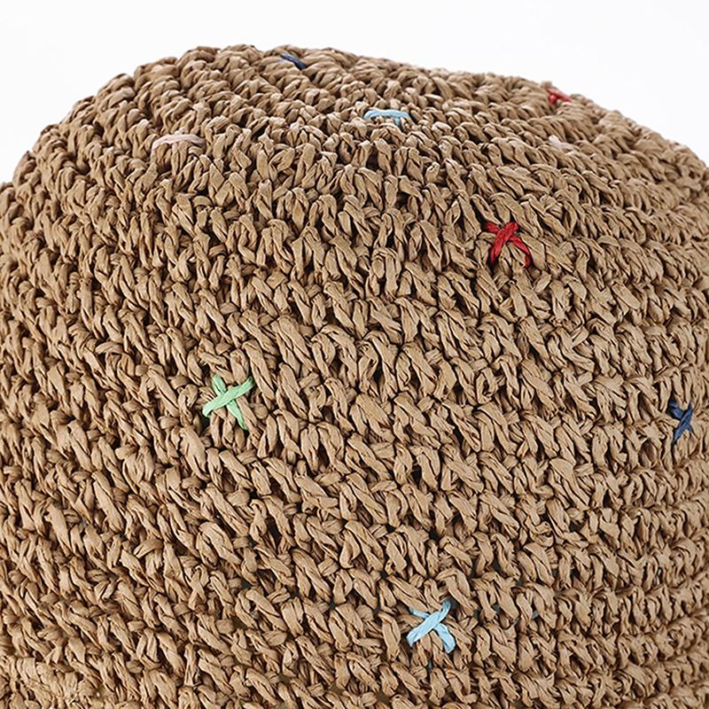 Соломенная шляпа рыбака с волнистым краем и большим карнизом в стиле Insta, женская летняя плетеная шляпа из соломы Love, праздничный пляжный дышащий солнцезащитный козырек