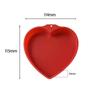 Новые 3 шт. Различных размеров Красные формы для торта в форме сердца Многоразовые силиконовые формы с антипригарным покрытием