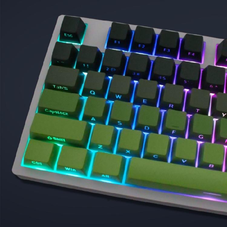 133 клавиши PBT колпачки для клавиш OEM профиль Градиенты Зеленые колпачки для клавиш Запасной комплект для Механической игровой клавиатуры Аксессуары