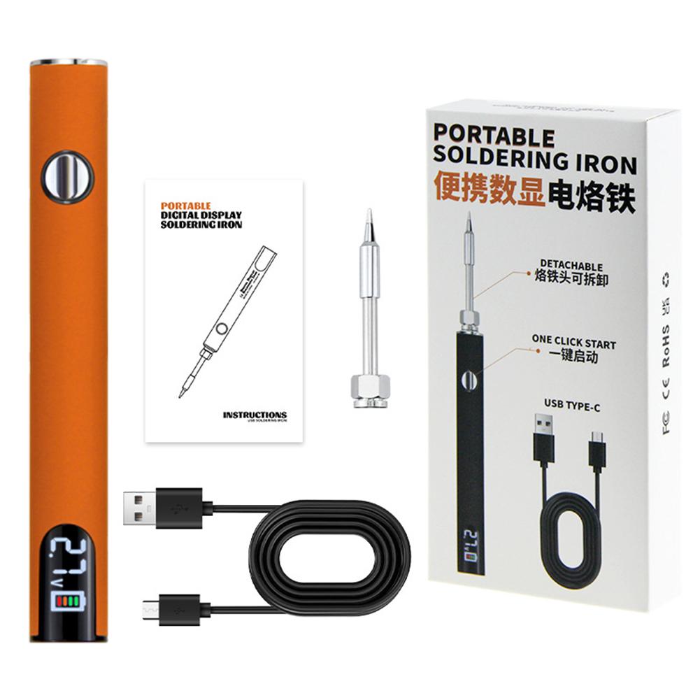 Портативный электрический паяльник, сварочный набор, регулируемое напряжение, электрический паяльник-ручка, аккумулятор 650 мАч, инструменты для ремонта пайки