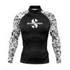 Mens UPF 50 Long Sleeve Rash Guard Diving Surfing Swimming UV Protection Water Sports Sunproof Top