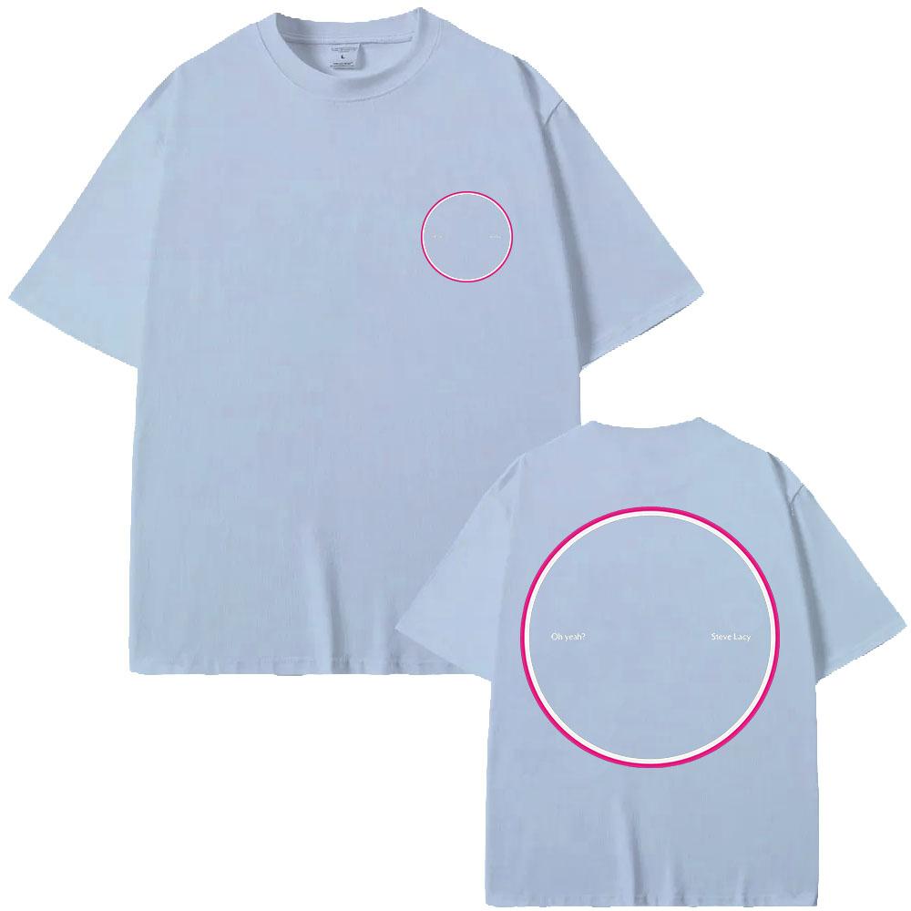 2026 New Steve Lacy Oh Yeah? Graphic Print Cotton T-shirt Fashion Women Men Unisex Casual Loose XS-2XL Tee O-neck Tops Summer