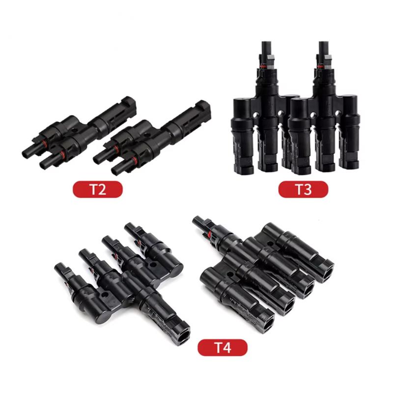 1 пара T2/T3/T4/T5/T6 Разветвители для солнечных панелей MC4, разъемы для кабелей, 30А 1000В, электрические фотоэлектрические разъемы для проводов