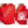 Cute Fall Hoodies Halloween Bat Hoody Front And