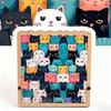 Educational Wooden Puzzles Special-shaped Cat Jigsaw Creative Cat Puzzles  Kids Toy