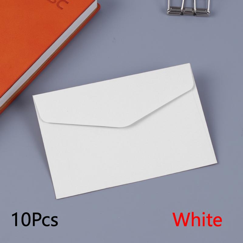 10 шт./лот Свадебные конверты Конфетные цвета Бумажные Мини Маленькие Открытки Офисный подарок Канцелярские товары KTY