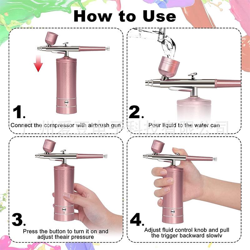 Высоко востребованный электрический аэрограф для красоты, маникюра и кислородного распыления