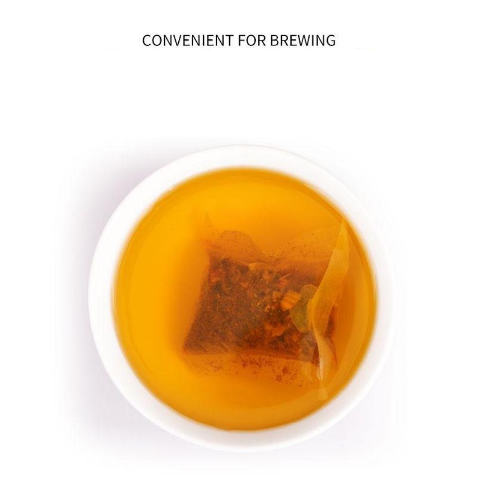 Чай с мандарином и гарденией, архатом, стеркулией и морской жимолостью, успокаивающий горло чай