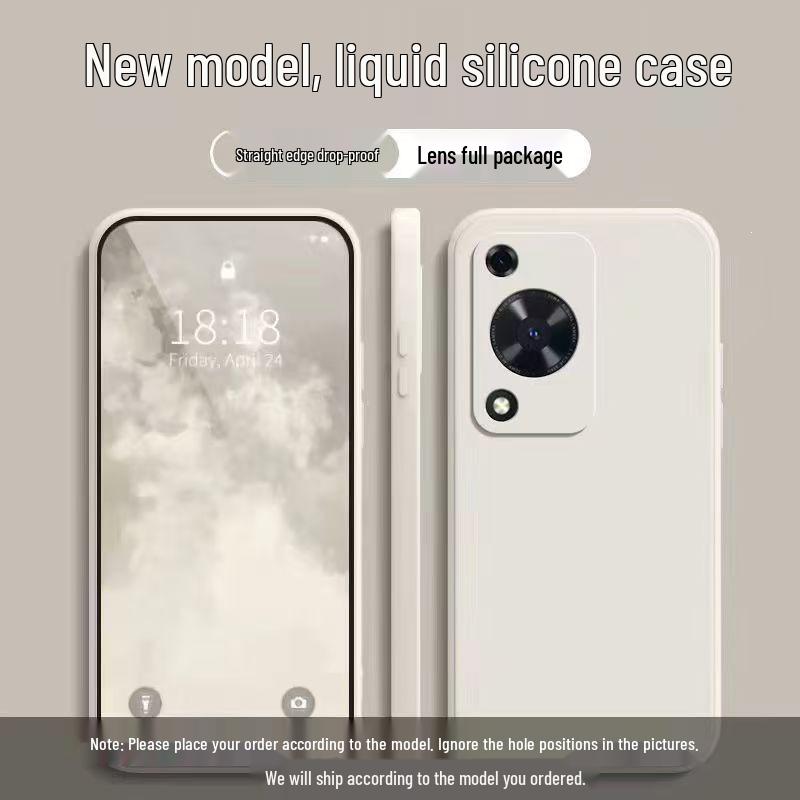 Силиконовый чехол Huawei Enjoy 70s, однотонный - Жидкий, Полное покрытие, Защита от падений, Мягкий край.