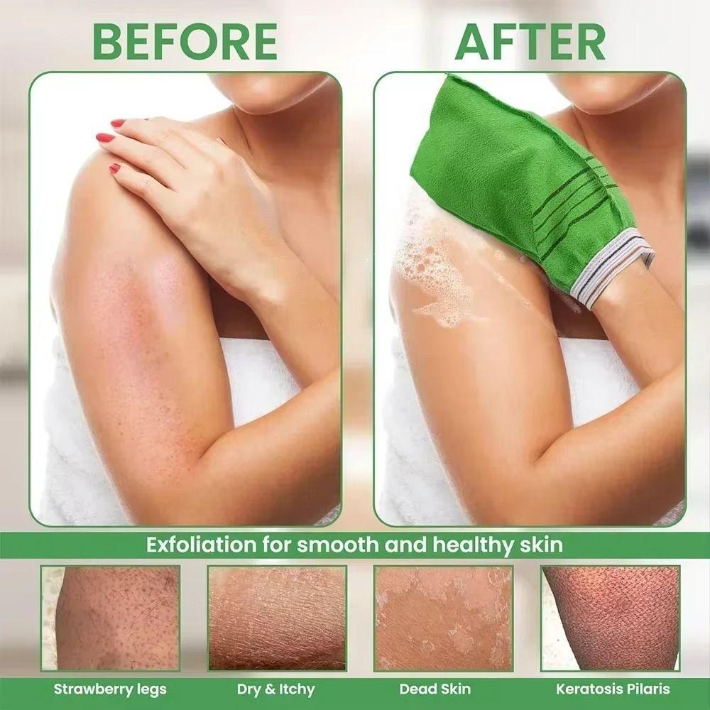 Coarse Grain Shower Bath Scrub Glove Simple Body Scrub Glove New Exfoliating Towel  Adults