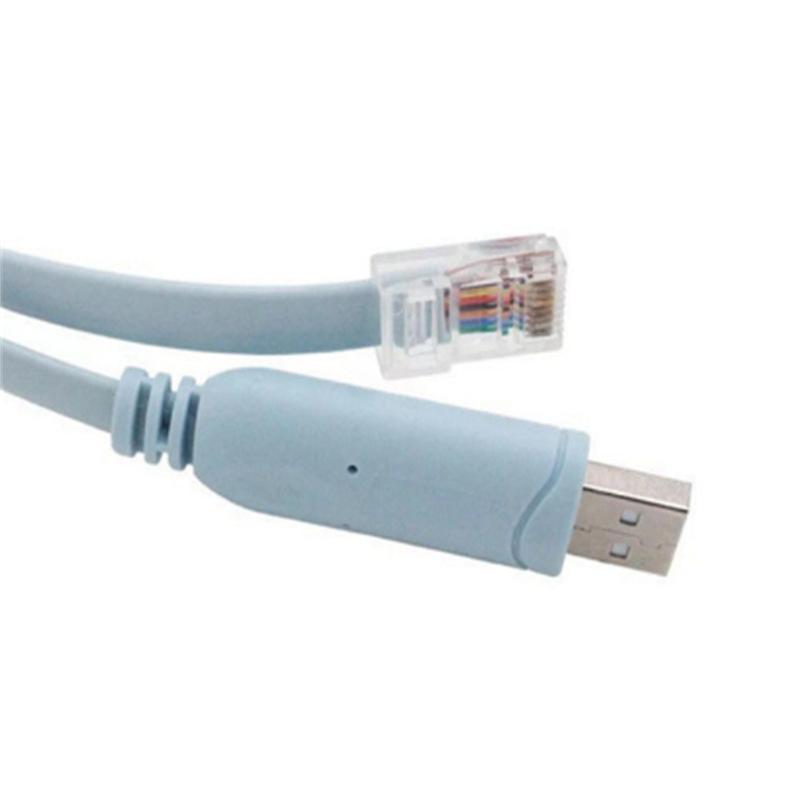 USB to RJ45 Console Cable for H3C Cisco Huawei Switch Extend Wire RS232 Serial Adapter Router Cord USB 8P8C Convert Lan Cable