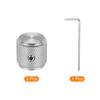 Uxcell Aluminum Potentiometer Universal Volume Tone Control Knob with Arrow Indicator for Silver 3-Piece Knob, 1/4" (6mm) Guitar, 1/2"