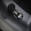 AFN1 4Pcs Car Accessories Metal Badge Wheel Tire Valve Tyre Stem Caps For Skoda S Octavia Rapid Fabia VII Superb VRS KAMIQ Roomster