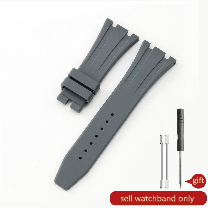 Силиконовый ремешок для часов AP Aibi 15400 серии Royal Oak, водонепроницаемый, влагостойкий, резиновый ремешок для часов, мужские аксессуары, 26мм27мм28мм