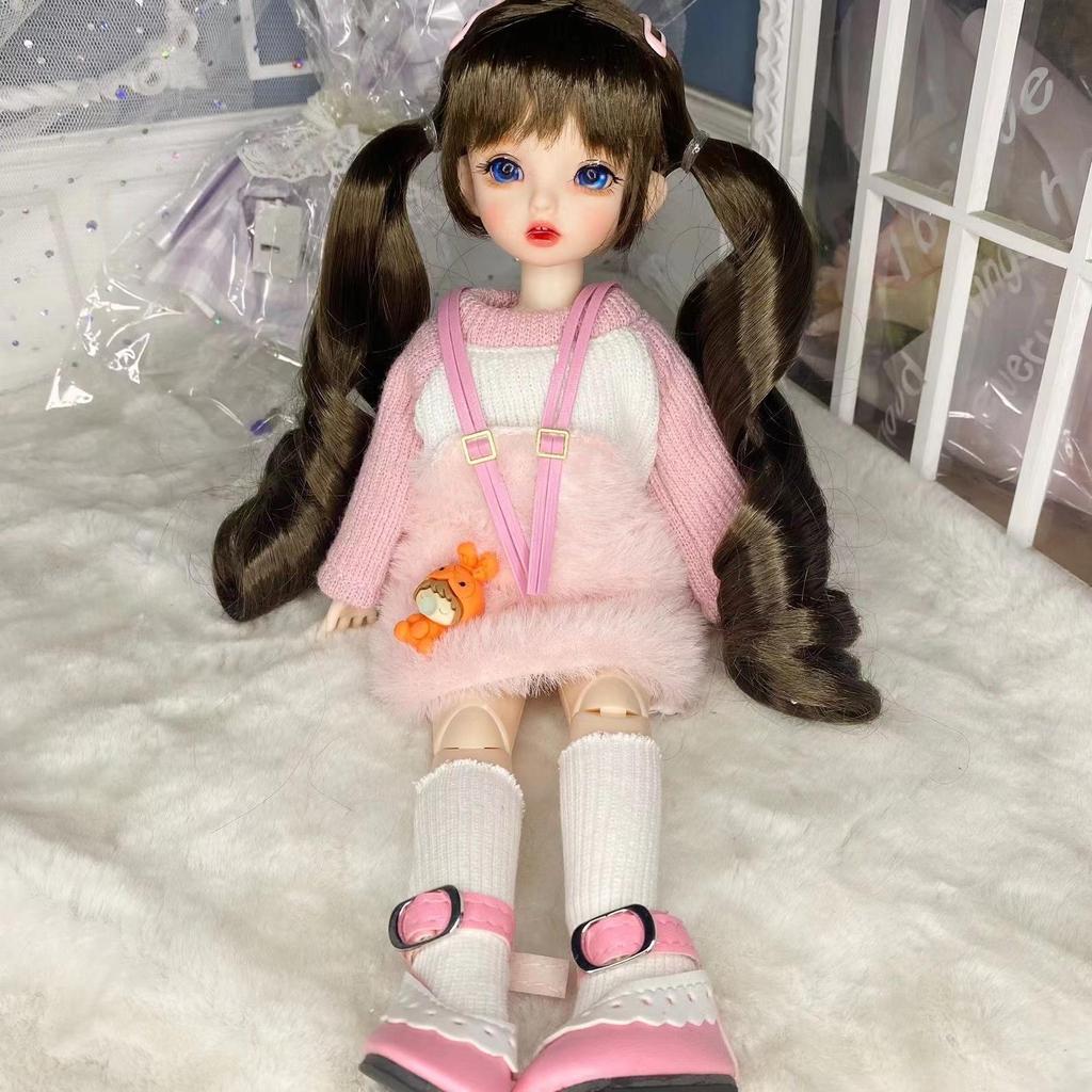 30cm BJD1/6 Doll Makeup Changing Doll 6-point Articulated Doll 3D Real Eye Girl Toy Manual Dressing Doll