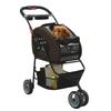 Dog Pet For Small Dogs Cart, Cart, 4-WAY, Foldable, Removable, Separable, Brown,