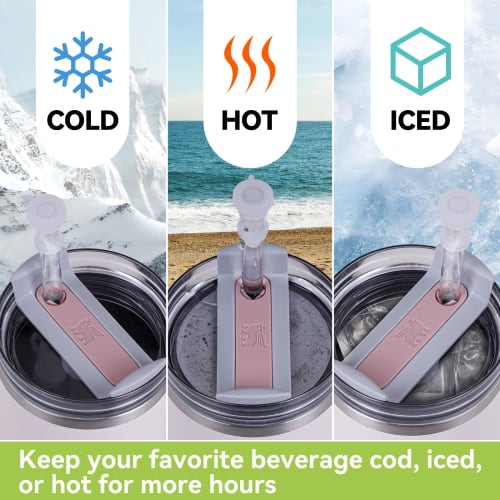 Hotanry Stanley Straw Covers and Spill Stoppers (Set of 6) for Stanley Quencher H2.0 40oz & 30oz Tumblers. Stanley Cup Accessories: Straw Cover Caps,