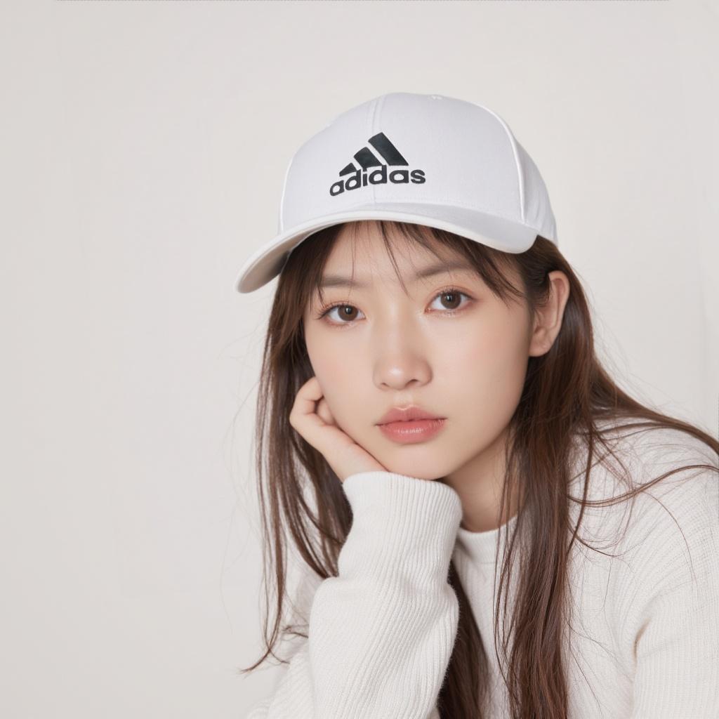 Adidas Solid Color Embroidered Logo Polyester Baseball Cap Unisex Hats S98150