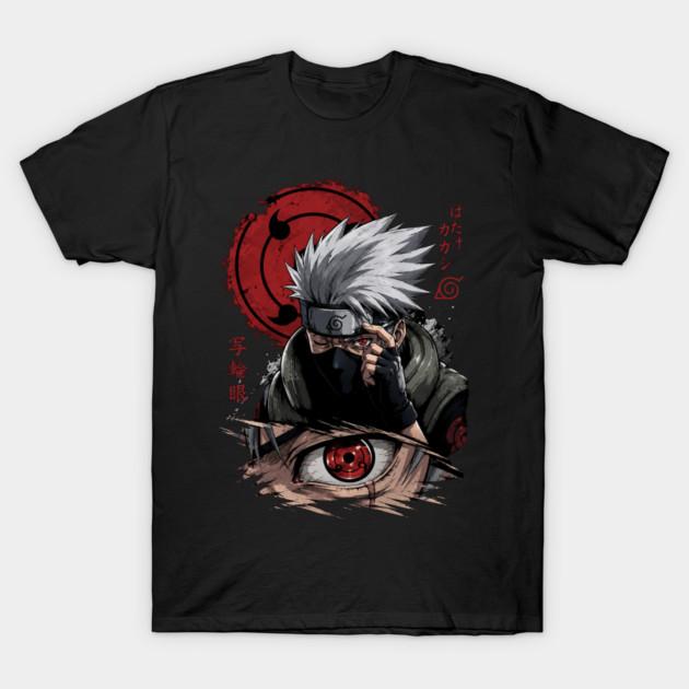 Азиатский размер Хлопковая унисекс футболка Печать на футболке футболка kakashi Печать без вырезания Обычная посадка