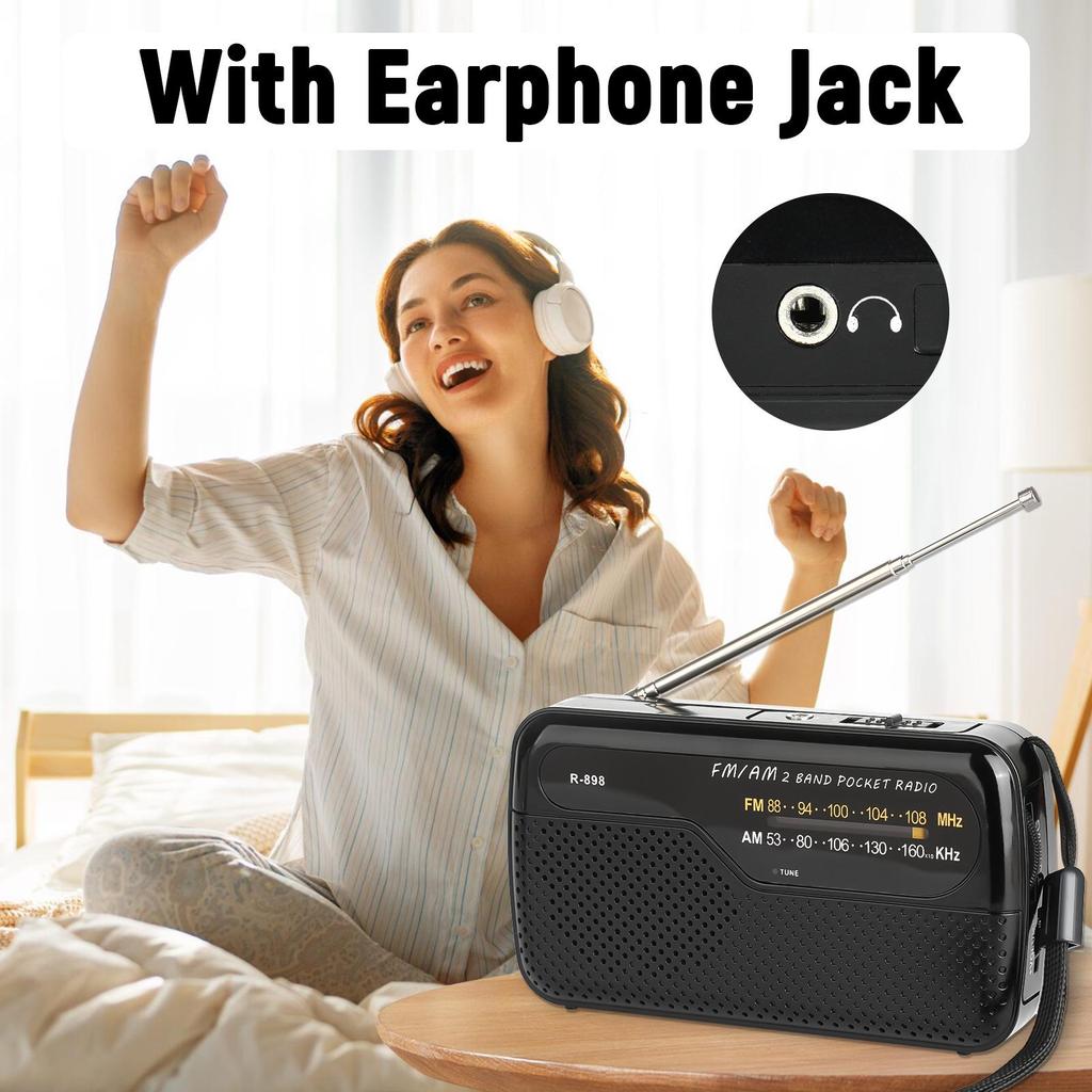 Компактное портативное радио для улицы FM/AM