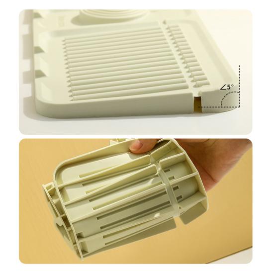 Сливной коврик для смесителя для раковины, кухонный коврик для сушки брызг, многофункциональный лоток для организации раковины для дома