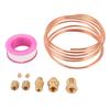 72 Inch Oil Pressure Gauge Tubing Kit Oil Pressure Gauge Brass Tube with 1 8 1 4 Inch NPT Fittings