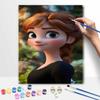 Disney Набор Анна «Рисование по номерам» Портрет Холст для рисования DIY Картина Декор для дома Современное искусство на стену Подарок для фанатов Уникальное Хобби Рукоделие Декор
